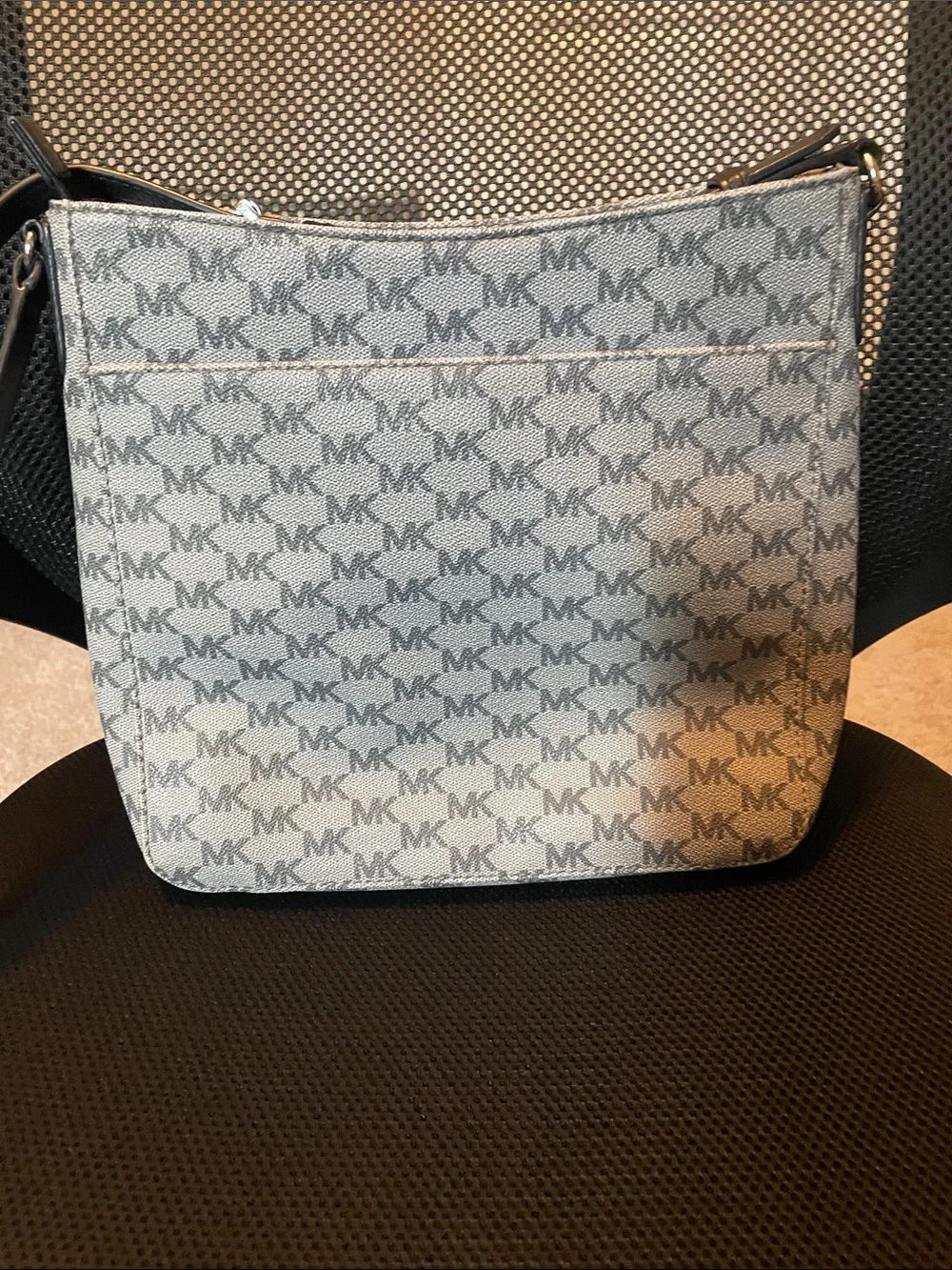Michael Kors Gray MK Signature Crossbody with Matching Wallet